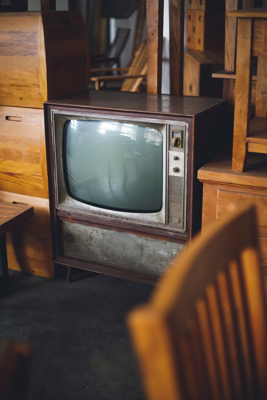 vintage television set
