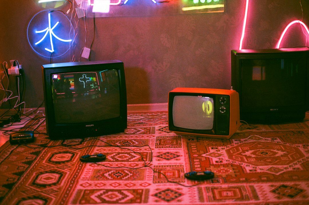 vintage television set